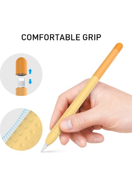 Ahastyle PT102-1 Apple Pencil Için Silikon Kılıf 1. Nesil (Yurt Dışından)