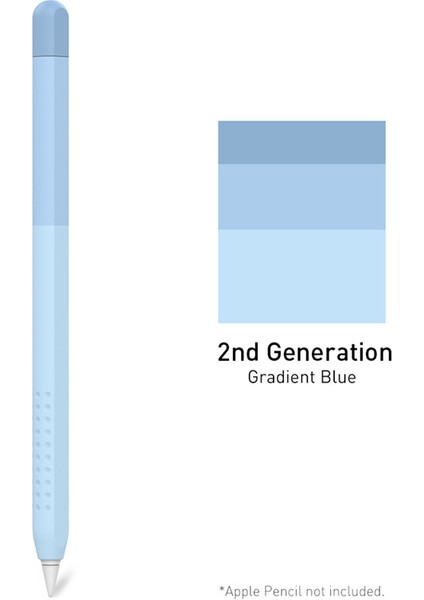 Apple Pencil 2. Nesil Için Silikon Kılıf , Renkli Ultra Ince Stylus Kalem Kutusu Cilt Kapağı (Yurt Dışından)
