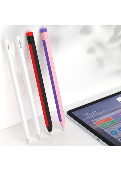 Forestl Digital Apple Pencil Için 2. Nesil Stylus Pen Silikon Kılıf Çift Renkli Koruyucu Kapak + (Yurt Dışından)