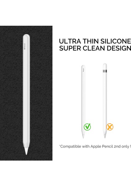 Ahastyle PT65 Apple Pencil 2. Nesil Için Silikon Kılıf , Stylus Pen Koruyucu Kılıf Kapağı (Yurt Dışından) modelleri