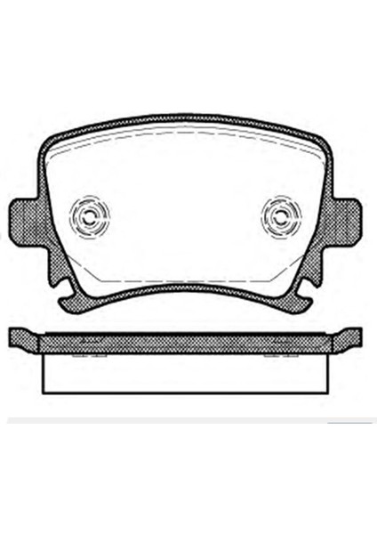 Fren Balatası Arka Kablosuz Volkwagen CADDY04-11 Golf 04-14 MGA55197