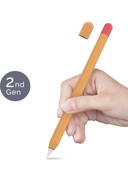 Ahastyle PT65-2 Apple Pencil Için 2. Nesil Dokunmatik Kalem Koruyucu Kılıf Kontrast Renk Stylus Kalem Silikon Kılıf (Yurt Dışından) fiyatları