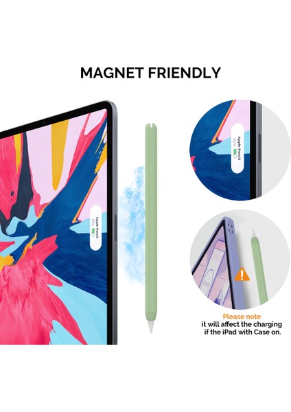 Ahastyle PT65 Apple Pencil 2. Nesil Için Silikon Kılıf , Stylus Pen Koruyucu Kılıf KapağıAvocade (Yurt Dışından) fırsatları