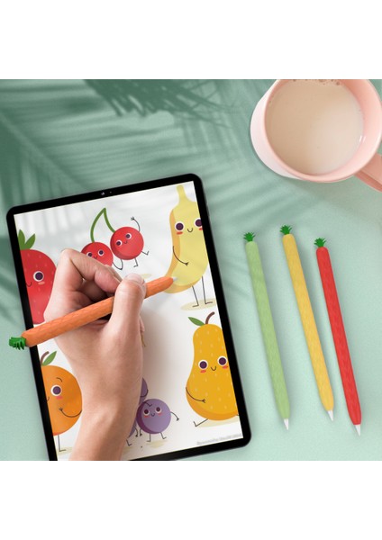 Ahastyle PT106-2 Apple Pencil 2. Nesil Stylus Pen Silikon Kılıf (Yurt Dışından)