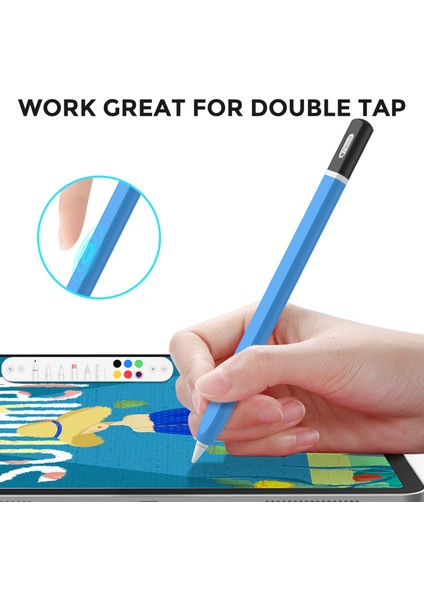 Ahastyle PT-JY16 Apple Pencil 2. Nesil Silikon Kılıf Stylus Kalem Kaymaz Kapak (Yurt Dışından) fırsatları