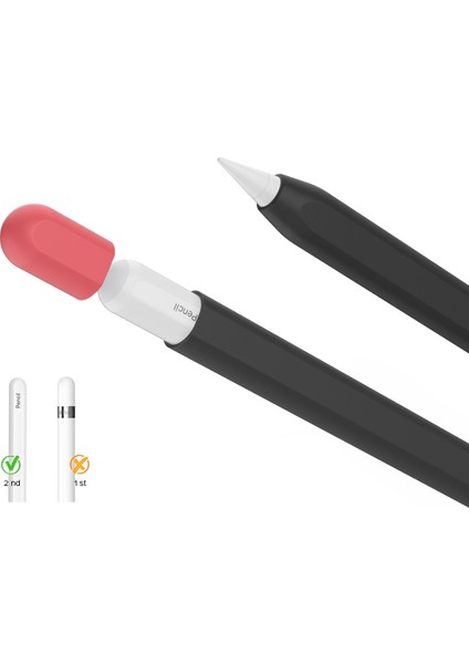 Ahastyle PT65-2 Apple Pencil 2. Nesil Için Silikon Kılıf , Kontrast Renkli Stylus Kalem Yumuşak Koruyucu Kapak (Yurt Dışından) modelleri