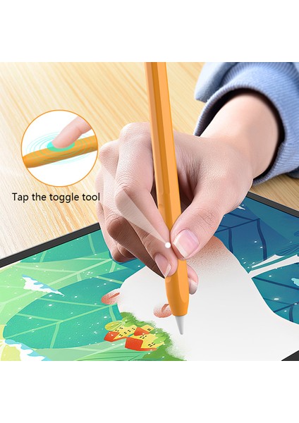 Apple Pencil Pro Için Silikon Kılıf Renk Ekleme Stylus Kalem Koruyucu Cilt Kapağı + (Yurt Dışından)