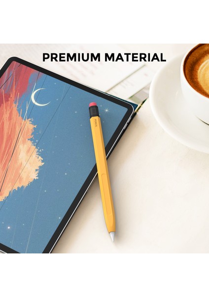Ahastyle PT180-2 Apple Kalem 2nd Nesil Retro Silikon Koruyucu Kılıf Kapasitif Stylus Kalem Kapak (Yurt Dışından)