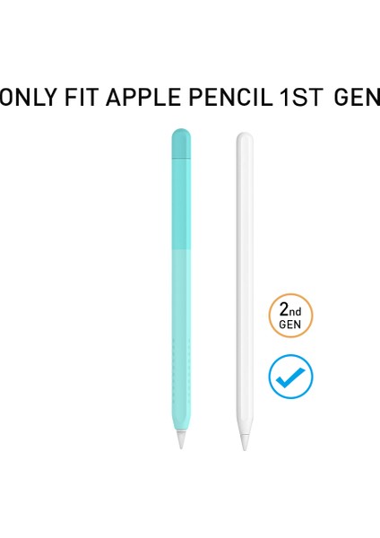 Apple Pencil 1. Nesil Için Silikon Kılıf , Renkli Kaymaz Ultra Ince Stylus Kalem KapağıZümrüt (Yurt Dışından) fırsatları