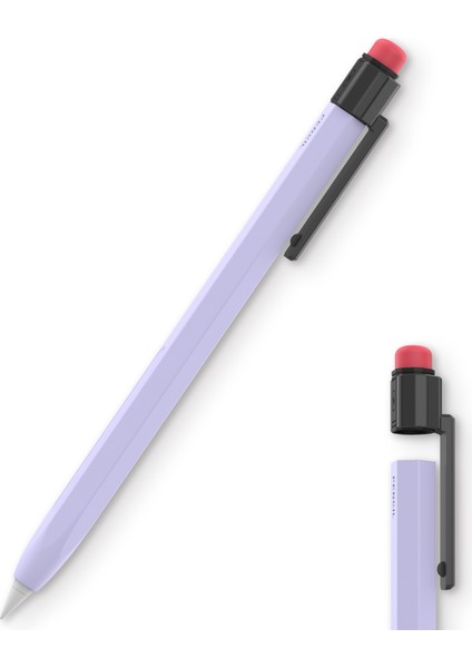 Ahastyle PT180-2-K Apple Pencil 2. Nesil Retro Silikon Kılıf Stylus Kalem Koruyucu Kapak (Yurt Dışından)
