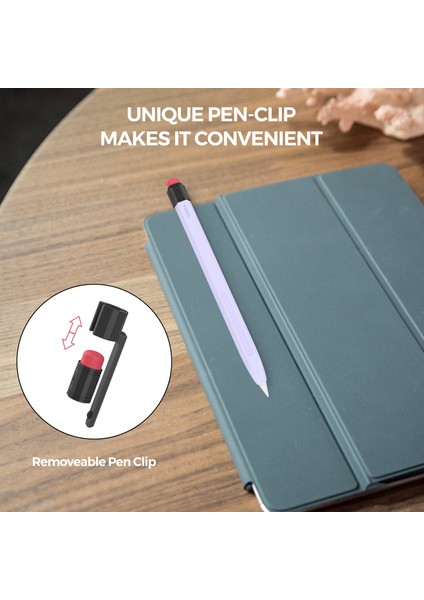Ahastyle PT180-2-K Apple Pencil 2. Nesil Retro Silikon Kılıf Stylus Kalem Koruyucu Kapak (Yurt Dışından)