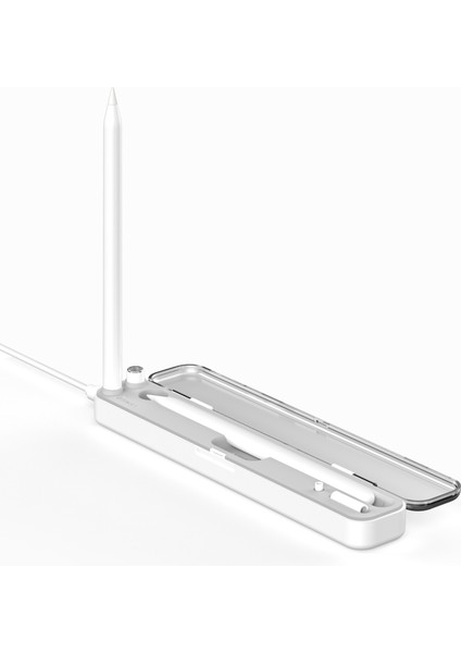 P1 Apple Kalem 2nd1st Nesil Saklama Kutusu Kablosuz Şarj Kutusu 2-In-1 Taşıma Çantası Manyetik Tam Kalemlik (Yurt Dışından)