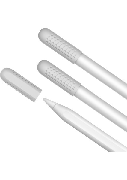 Ahastyle PT92 Apple Kalem 2nd1st Nesil 3 Adet Kapasitif Stylus Uç Kol Silikon Koruyucu Kapak (Yurt Dışından)
