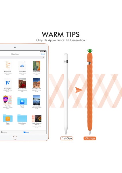 Ahastyle PT106-1 Apple Pencil 1. Nesil Stylus Kalem Koruyucu Kılıf (Yurt Dışından)