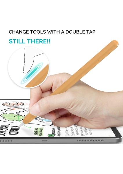 Ahastyle PT65 Apple Pencil 2. Nesil Için Silikon Kılıf , Stylus Pen Koruyucu Kılıf Kapağı (Yurt Dışından)