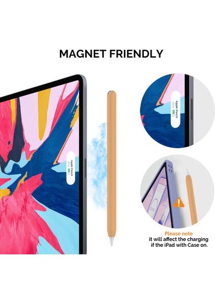 Ahastyle PT65 Apple Pencil 2. Nesil Için Silikon Kılıf , Stylus Pen Koruyucu Kılıf Kapağı (Yurt Dışından)