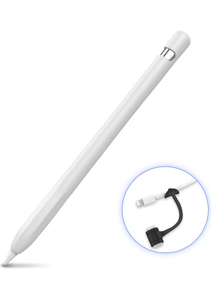 Ahastyle PT93 Apple Pencil 1. Nesil Için Silikon Kılıf , Stylus Kalem Kılıf ı Skin-Touch Kapasitif Kalem Kapağı (Yurt Dışından)