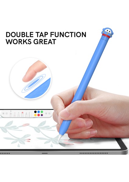 Ahastyle PT129-2 Apple Kalem 2nd Nesil Sevimli Karikatür Stylus Kalem Kapağı Yumuşak Silikon Koluzay Gemis (Yurt Dışından) modelleri
