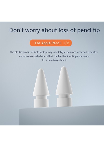 Apple Kalem Için 2.1. Nesil Kapasitif Stylus Kalem Ucu Yedek Dokunmatik Ekran Kalemi Ucu (Yurt Dışından)