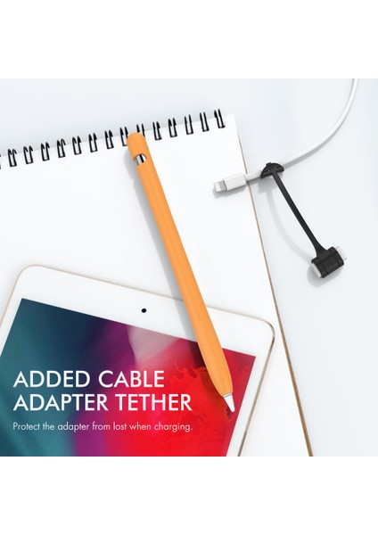 Ahastyle PT93 Apple Pencil 1. Nesil Için Silikon Kılıf , Stylus Kalem Kılıf ı Skin-Touch Kapasitif Kalem Kapağı (Yurt Dışından)