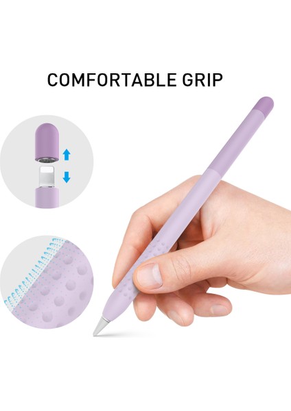 Ahastyle PT102-1 Apple Pencil Için Silikon Kılıf 1. Nesil (Yurt Dışından)
