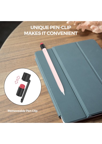 Ahastyle PT80-2-K Apple Pencil 2. Nesil Yumuşak Silikon Kapak Stylus Kalem Kol (Yurt Dışından)