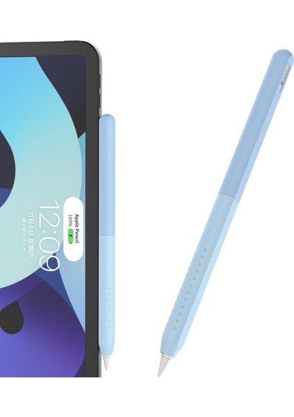Ahastyle PT182 Apple Pencil Için Silikon Stylus Kalem Kapağı 2. Nesil, Renk Ekleme Retro Kapasitif Stylus Kol (Yurt Dışından)