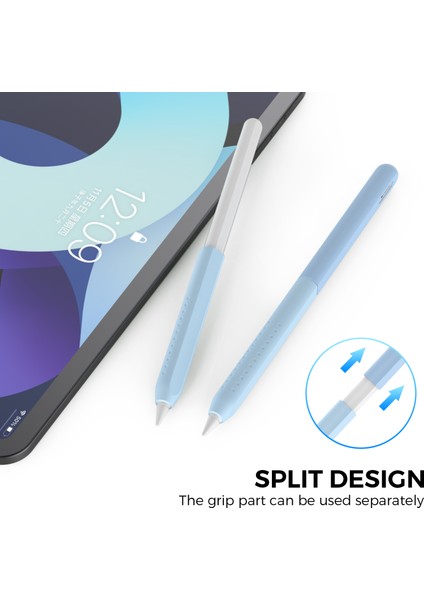 Ahastyle PT182 Apple Pencil Için Silikon Stylus Kalem Kapağı 2. Nesil, Renk Ekleme Retro Kapasitif Stylus Kol (Yurt Dışından) fırsatları
