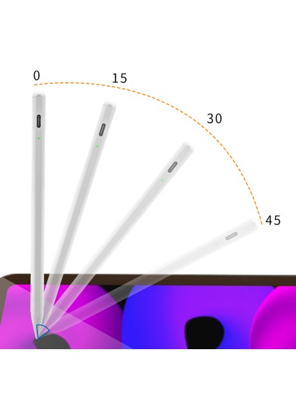 KHD-1008 iPad Hassas Stylus Kalem Dokunmatik Ekran Manyetik Kalem Hassas Çizim ve Yazma Kalem (Yurt Dışından)