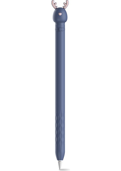 Ahastyle PT129-1 Apple Kalem 1st Nesil Karikatür Hayvan Stylus Kalem Kapağı Yumuşak Silikon Koruyucu Kılıf Geyik (Yurt Dışından)