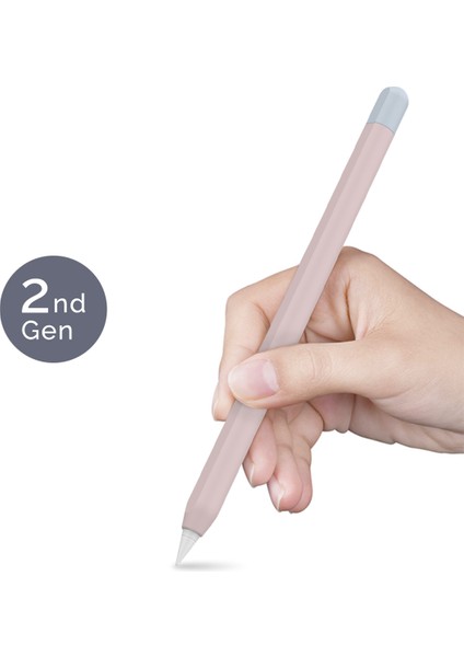 Ahastyle PT65-2 Apple Pencil 2. Nesil Için Silikon Kılıf , Kontrast Renkli Stylus Pen Yumuşak Koruyucu Kapak (Yurt Dışından)