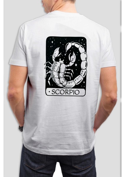 Scorpio Baskılı Beyaz Tişört C783