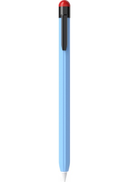 Apple Pencil Için 2. Nesil Silikon Kılıf Darbeye Dalı Ultra Ince Stylus Kalem Kapağı, Klipsli Tam (Yurt Dışından)