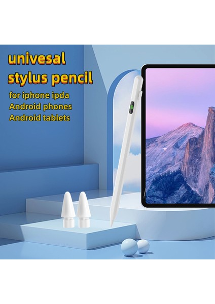 Ipadiphoneandroid Tablet Telefon Için Güç Ekranlı Stylus Kalem Kapasitif Ekran Yazma Stylus Kalem (Yurt Dışından) fiyatları