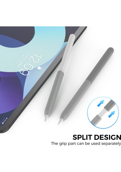 Ahastyle PT182 Apple Pencil Için Silikon Stylus Kalem Kapağı 2. Nesil, Renk Ekleme Retro Kapasitif Stylus Kol (Yurt Dışından)
