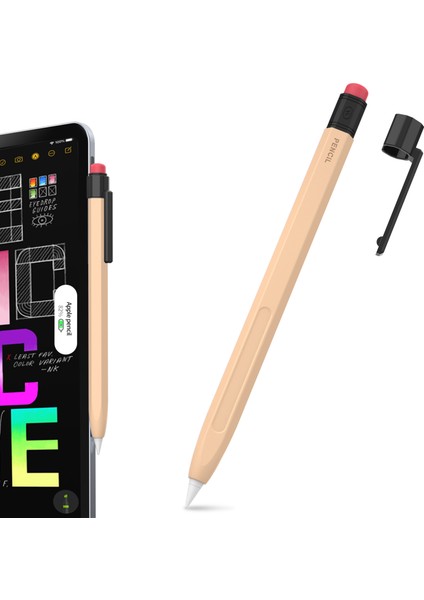 Ahastyle PT80-2-K Apple Pencil 2. Nesil Yumuşak Silikon Kapak Stylus Kalem Kol (Yurt Dışından)