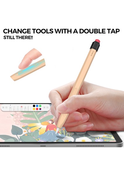 Ahastyle PT80-2-K Apple Pencil 2. Nesil Yumuşak Silikon Kapak Stylus Kalem Kol (Yurt Dışından)