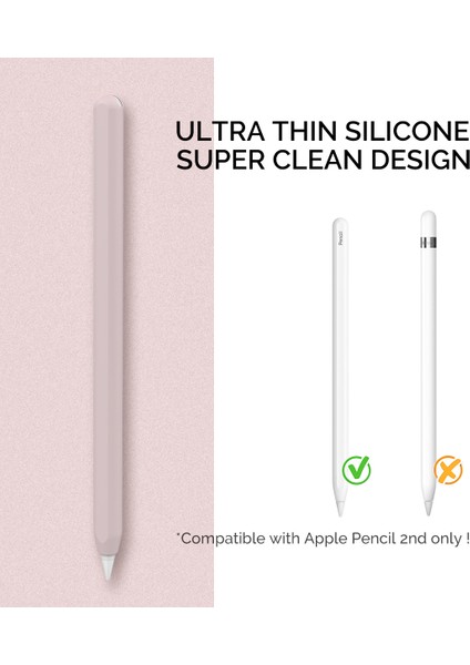Ahastyle PT65 Apple Pencil 2. Nesil Için Silikon Kılıf , Stylus Pen Koruyucu Kılıf Kapağı (Yurt Dışından)