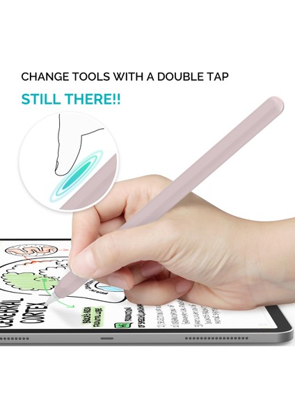 Ahastyle PT65 Apple Pencil 2. Nesil Için Silikon Kılıf , Stylus Pen Koruyucu Kılıf Kapağı (Yurt Dışından)