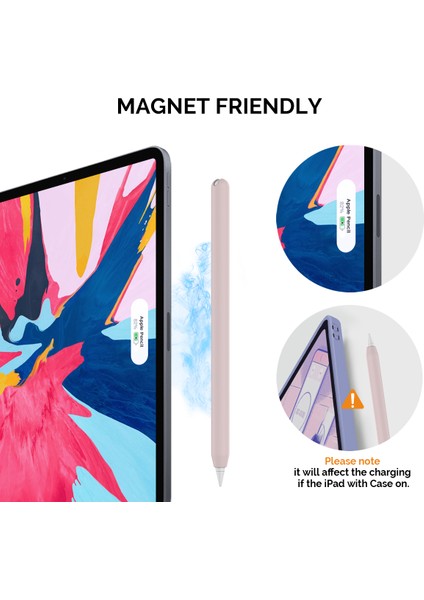 Ahastyle PT65 Apple Pencil 2. Nesil Için Silikon Kılıf , Stylus Pen Koruyucu Kılıf Kapağı (Yurt Dışından)