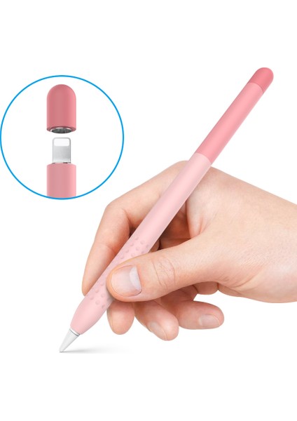 Ahastyle PT102-1 Apple Pencil Için Silikon Kılıf 1. Nesil (Yurt Dışından)