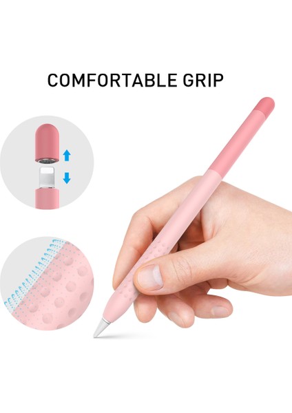 Ahastyle PT102-1 Apple Pencil Için Silikon Kılıf 1. Nesil (Yurt Dışından)