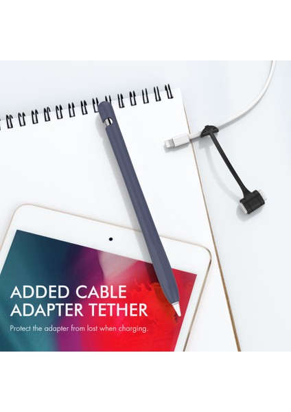 Ahastyle PT93 Apple Pencil Için Silikon Kılıf 1. Nesil, Stylus Kalem Kılıf ı Skin-Touch Kapasitif Kalem Kapağı (Yurt Dışından)
