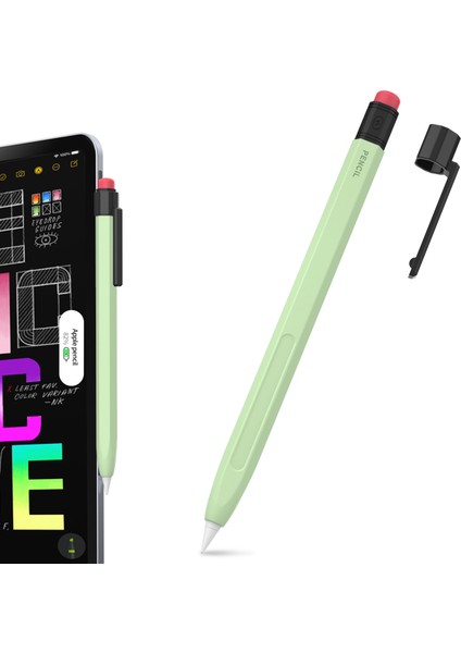 Ahastyle PT80-2-K Apple Kalem 2. Nesil Yumuşak Silikon Kapak Stylus Kalem Kol (Yurt Dışından)