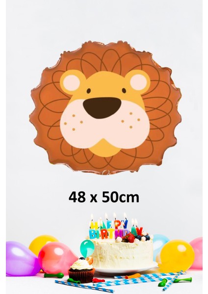 Aslan Kafası Folyo Balon Aslan Balon 50CM fiyatları