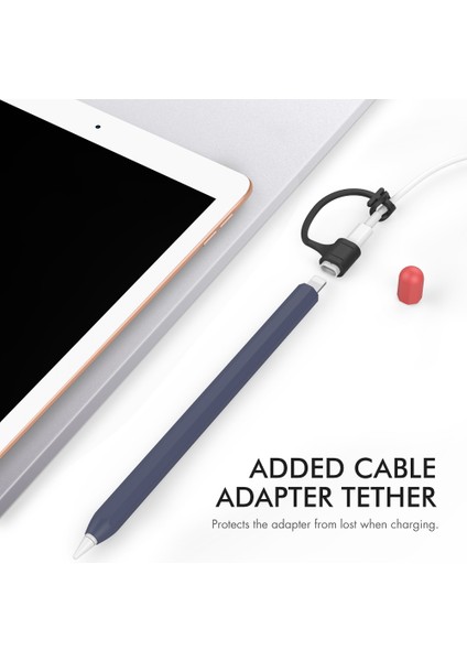 Ahastyle PT94 Apple Pencil 1. Nesil Için Silikon Kılıf , Stylus Kalem Kılıf ı Kontrast Renkli Koruyucu Kapak (Yurt Dışından)