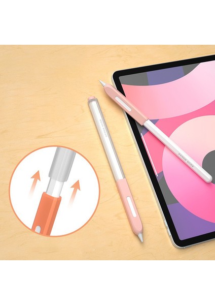 Apple Pencil Için 2. Nesil Stylus Kalem Silikon Kapak Koruyucu Kılıf (Yurt Dışından)