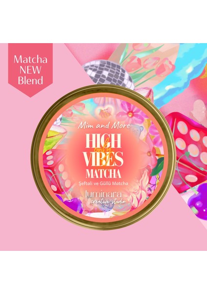 High Vibes Only Güllü Şeftalili Matcha