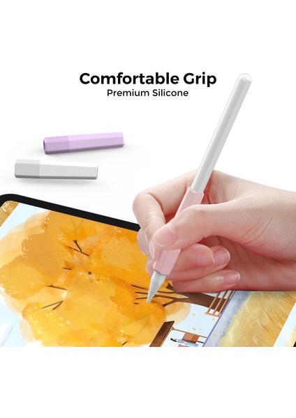 Apple Pencil Için 2. Nesil Silikon Kılıf Stylus Kalem Kılıf ı Koruyucu Kalem Tutacağı (Yurt Dışından)