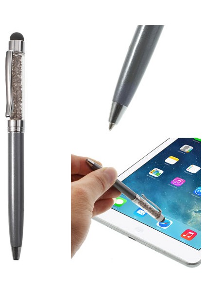 Bling Akan Kristal Kapasitif Dokunmatik Ekran Kalemi ve Amp; iPhone iPad Samsung Lg Huawei Için Tükenmez Kalem (Yurt Dışından)